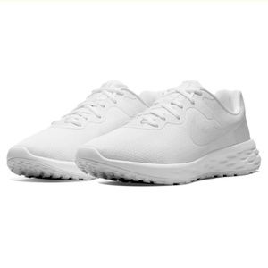 NWT Men’s Nike Revolution 6 | White/White/White | Men’s Size 8.5